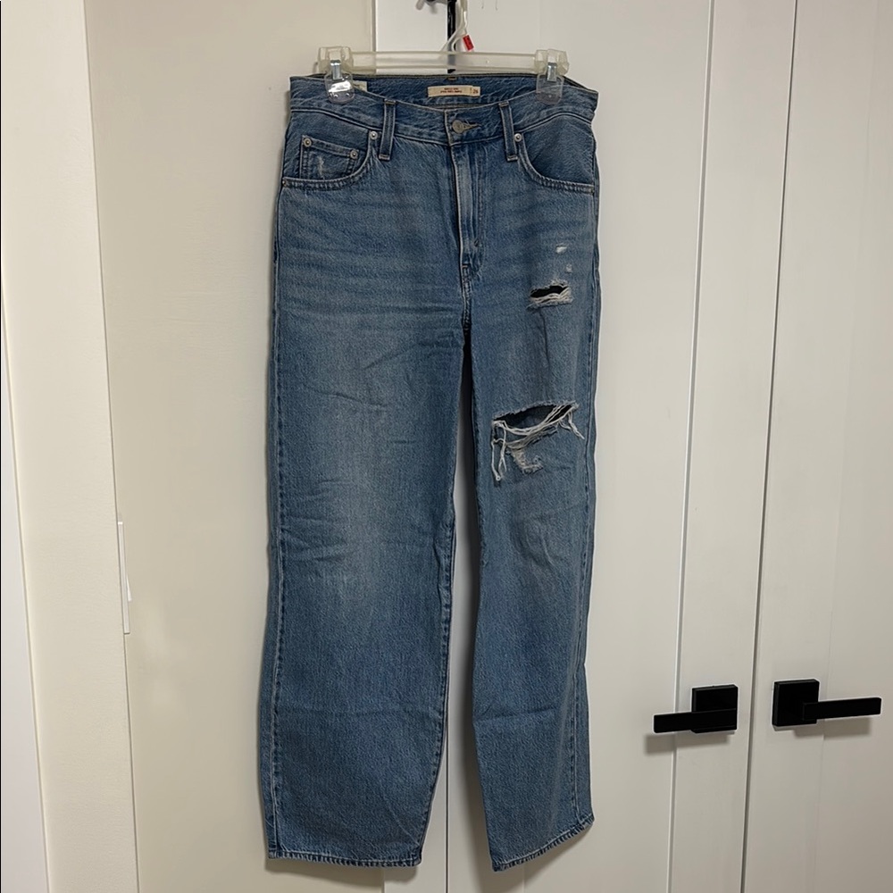 Levi's Women's Blue Baggy Dad Jeans